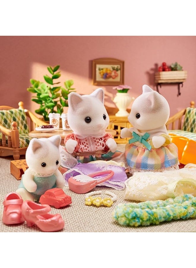 Sylvanian Families عائلة القطط لاتيه من عائلات سيلفانيان 04422173 - Image 5